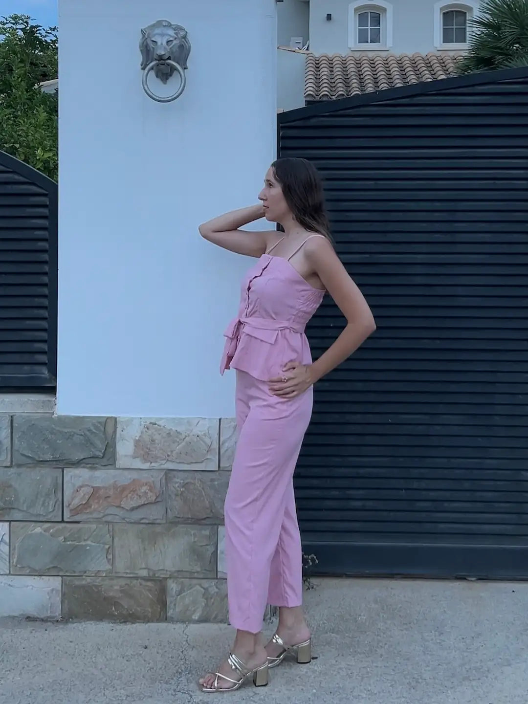 CONJUNTO BRUMA DORADA ROSA