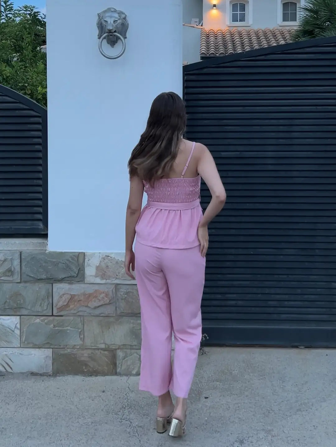 CONJUNTO BRUMA DORADA ROSA