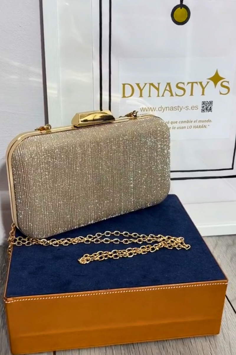 CLUTCH DESTELLO DORADO