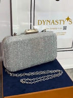 CLUTCH DESTELLO PLATEADO
