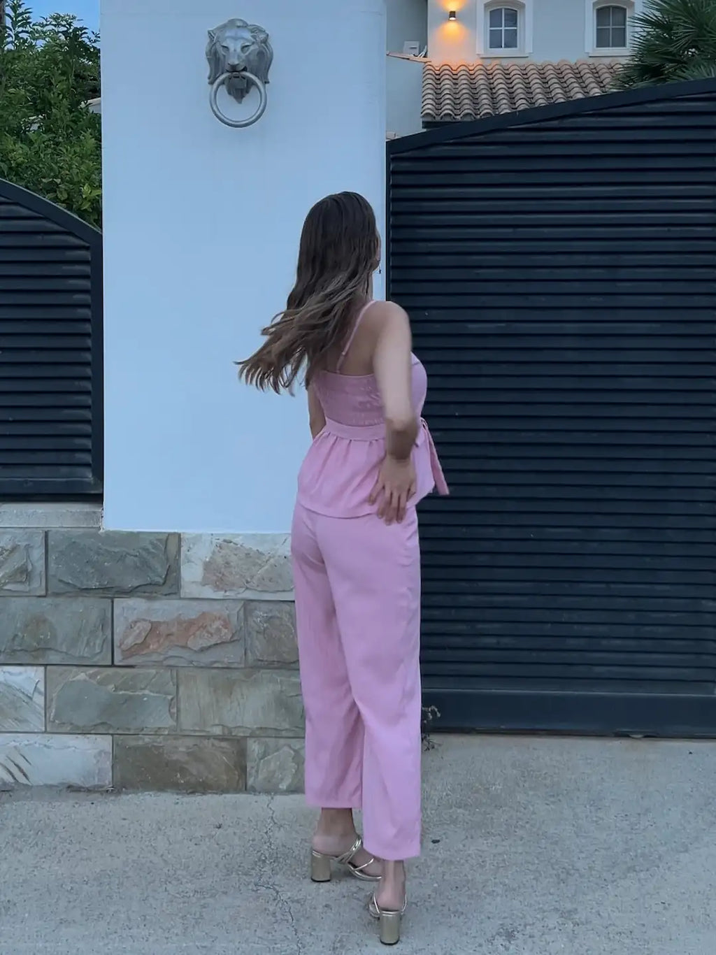 CONJUNTO BRUMA DORADA ROSA