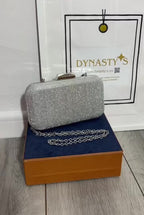 CLUTCH DESTELLO PLATEADO