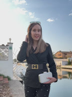 CLUTCH DESTELLO PLATEADO